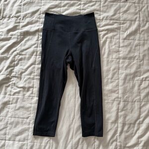 Girlfriend Collective Black Cropped Leggings